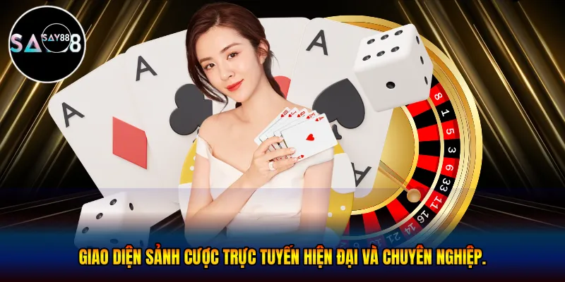 Giao diện sảnh cược trực tuyến hiện đại và chuyên nghiệp.
